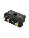 5 Adaptateur Euro Connecteur Entrée/Sortie 3 Rca Femelle+Svhs