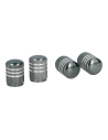 Set De 4 Bouchons De Valve De Pneu Gris