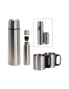 Kit Thermos 1 Litre Avec 2 Tasses En Inox.