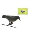 Epouvantail Anti-Oiseau En Forme De Corbeau 19x39cm