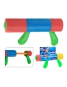 Pistolet A Eau Mousse 30cm Avec 2 Manches. Couleurs Assorties. Euro/U