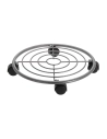 Plateau Métallique 4 Roues Ajustable 35 cm x 6,5cm,