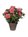 Azalea Pêche Artificielle En Pot Gris Ø11,5cmx27xø20cm