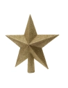 Cimier De Sapin Étoile Dorée 19x4,2x19cm