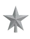 Cimier De Sapin Étoile Argentée 19x4,2x19cm