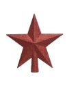 Cimier De Sapin Étoile Rouge 19x4,2x19cm