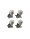 Lot De 4 Roulettes 32mm Blanches
