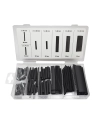 Assortiment De Gaines Thermorétractables Noires Plusieurs Tailles