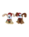 Peluche Sonore Chien Noël Avec Mouvement 18,5x28x25cm