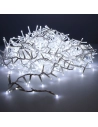 Guirlande Led Compacte Clignotante Exterieur Blanc Froid 16m 500l Cable Blanc,