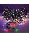 Guirlande Led Compacte Clignotante Exterieure Multicolore 16m 500l Cable Vert
