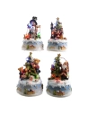 Figurines De Noël Led 10x9x15,5cm 3xaa Modèles Assortis