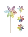 36 Moulin À Vent Multicolore 22cmø 55cm