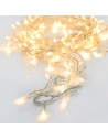 Guirlande 96 Leds Cable Transparent Lumiere Chaude 7,5m