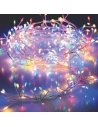 Guirlande Lumineuse Câble Argenté, 100 Microled Multicouleur 1,5m