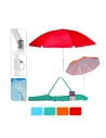 Parasol De Plage Ø160cm Plusieurs Couleurs Au Choix, Avec Housse