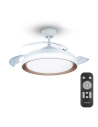 Ventilateur De Plafond À Led Modèle Atlas Doré Puissance: 28+35w Palmes: Ø106cm Avec Télécommande Philips
