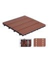 Kit 6 Dalles Pvc 30x30cm Pour Terrasse