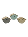 Maison D'oiseau. Fabriqué En Bambou. Couleurs Assorties 28.5x18x21cm
