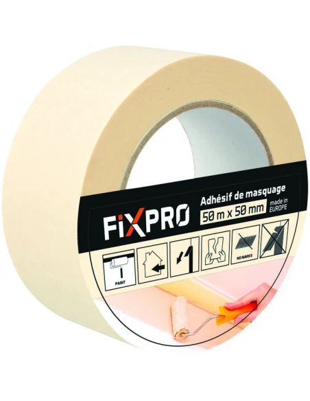 rub adhes crepe blanc 50mx50mm