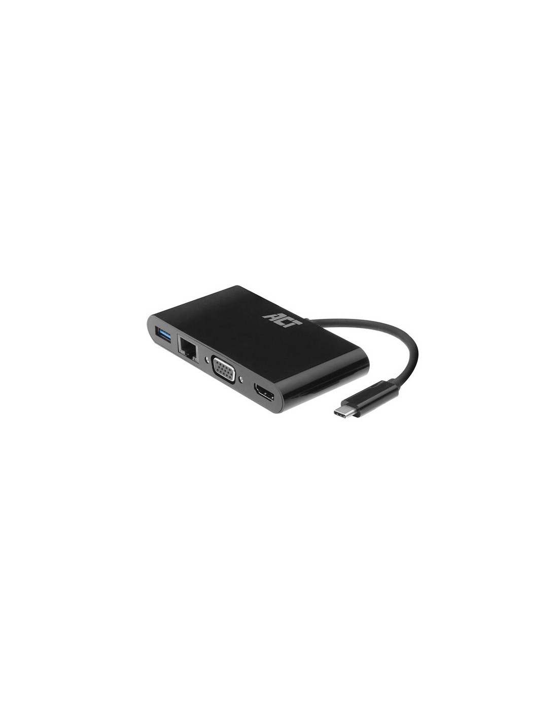 Adaptateur Multiport USB-C vers HDMI ou VGA avec Ethernet et Hub