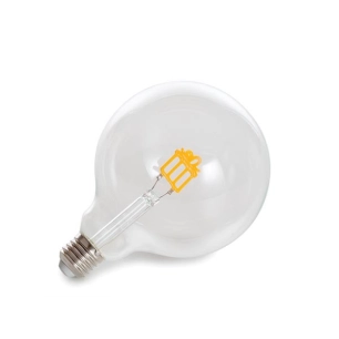 deco bulb - ampoule led - filament doré en forme de cadeau - 220-240 v