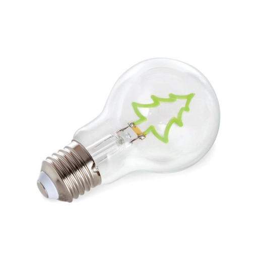 deco bulb - ampoule led - filament vert en forme de sapin - 220-240 v