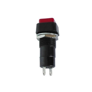 r18-23b bouton-poussoir off-(on) rouge 3a/125v