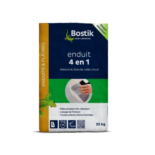 Enduit 4 En 1 Poudre Sac 25kg - BOSTIK