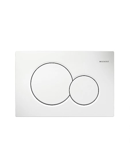 Plaque blanche chasse d'eau wc geberit up320