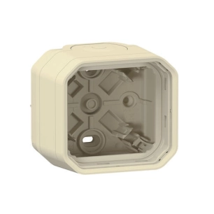 boitier 1p 2xembout 1e beige