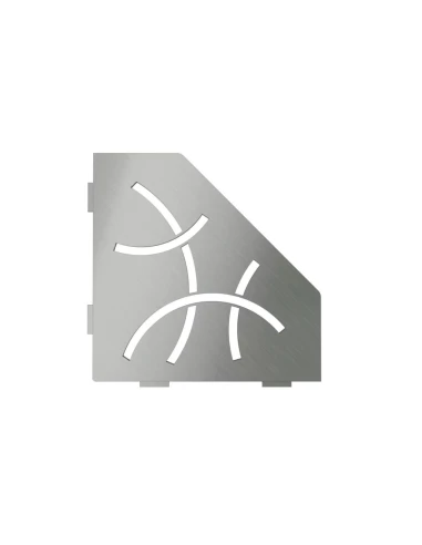 Etagère d'angle de douche Inox brossé Shelf-E-S2 195x195mm - Schluter