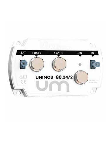 Repartiteur De Charge 12/24v - 80a - 2 Sorties - UNIMOS 80.24/2 - UNITECK