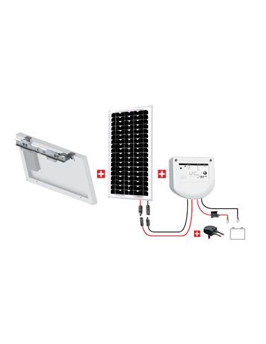 Kit Abris 20w - 12v - Régulateur Pwm - Support Basique - KIT ABRIS 20W 12V - UNITECK