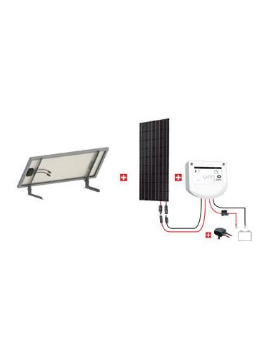 Kit Abris 100w - 12v - Régulateur Mppt - Support Basique - KIT ABRIS 100W 12V - UNITECK