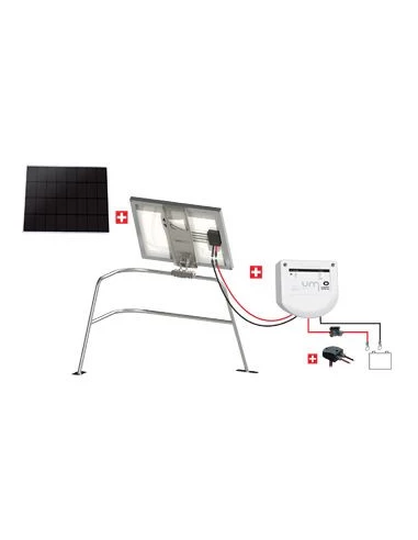 Kit Nautisme 55w - 12v Panneau Back Contact - Mppt Support Balcon - KIT NAUTISME 55W 12V - UNI