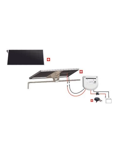 Kit Nautisme 110w - 12v Panneau Back Contact - Mppt Support Portique/Balcon - UNITECK