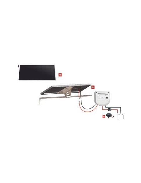 Kit Nautisme 110w - 12v Panneau Back Contact - Mppt Support Portique/Balcon - UNITECK