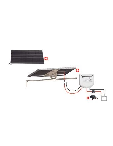 Kit Nautisme 150w - 12v Panneau Monocristallin - Mppt Support Portique Inclinable - UNITECK