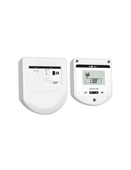 Régulateur De Charge Solaire Pwm - 12v/24v - 20a - Double Batterie + Afficheur Déporté - UNISOLAR 20.24 DR - UNITECK