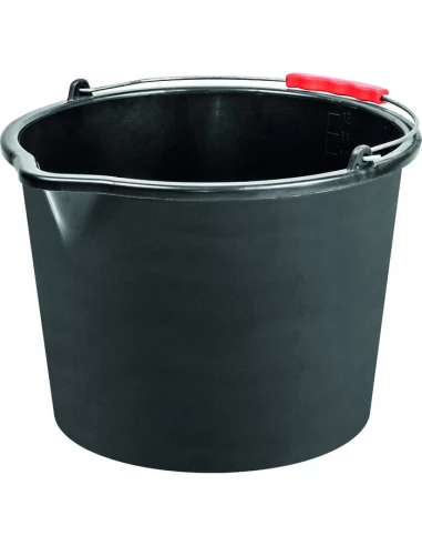 Seau plastique bec verseur + anse 16 litres - OUTIBAT