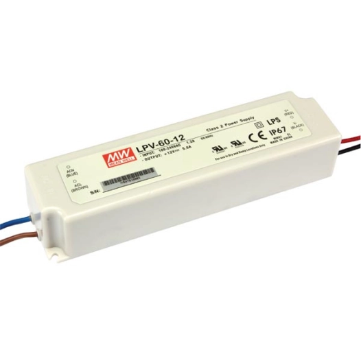 alimentation à découpage - 1 sortie - 60 w - 12 v