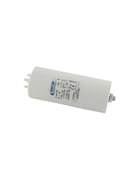 Condensateur Électrique Universel 80 Uf. - Fixation M8 , Ø: 50 Mm , H: 120 Mm