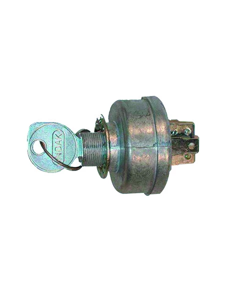Contacteur À Clé 3 Positions Adaptable Pour Al-Ko - Ayp ( Roper - Sears ) - Bobcat / Ransomes - Countax / Westwood - Cub Cadet -