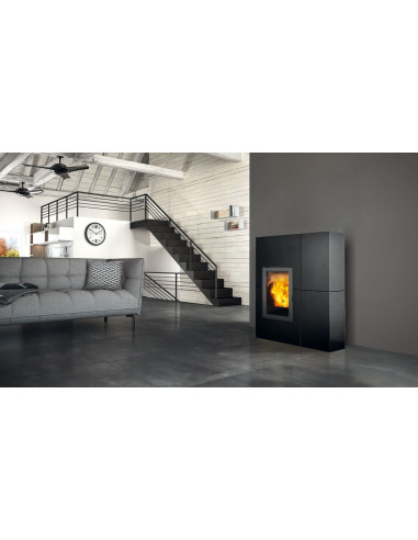 habillage noir pour poêle à granulés BLADE 12 UP Edilkamin