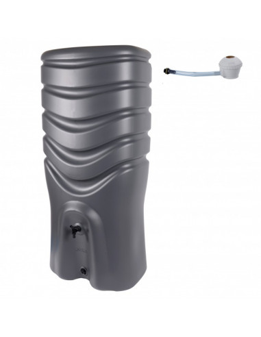 Récupérateur d'eau Récup'o gris anthracite 550 Litres + kit collecteur - EDA