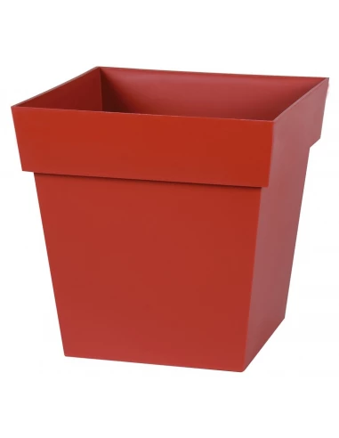 Pot de fleur plastique carré toscane 22 litres - 32 x 32 x 32 - EDA