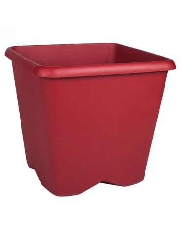 Pot de fleurs plastique carré chorus 35,6 litres rubis - EDA