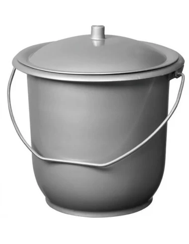 Seau Hygiénique Petit Modèle Gris 5 Litres