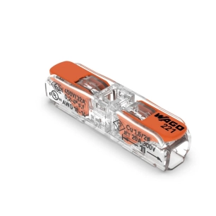 60 Borne de connexion à leviers Inline max. 4 mm² à leviers Série 221 Wago